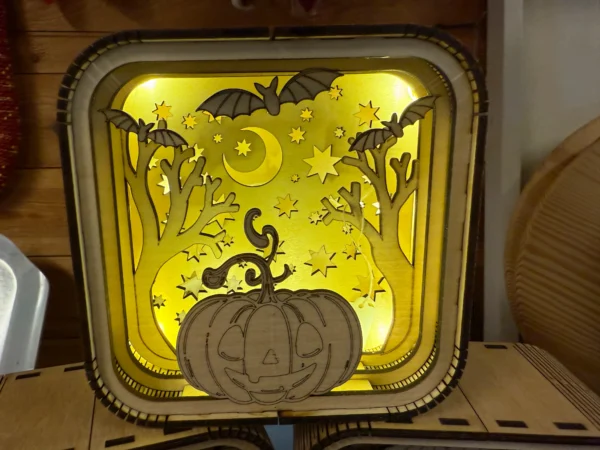 haloween mini box med pumpa