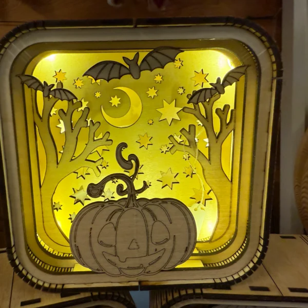 haloween mini box med pumpa